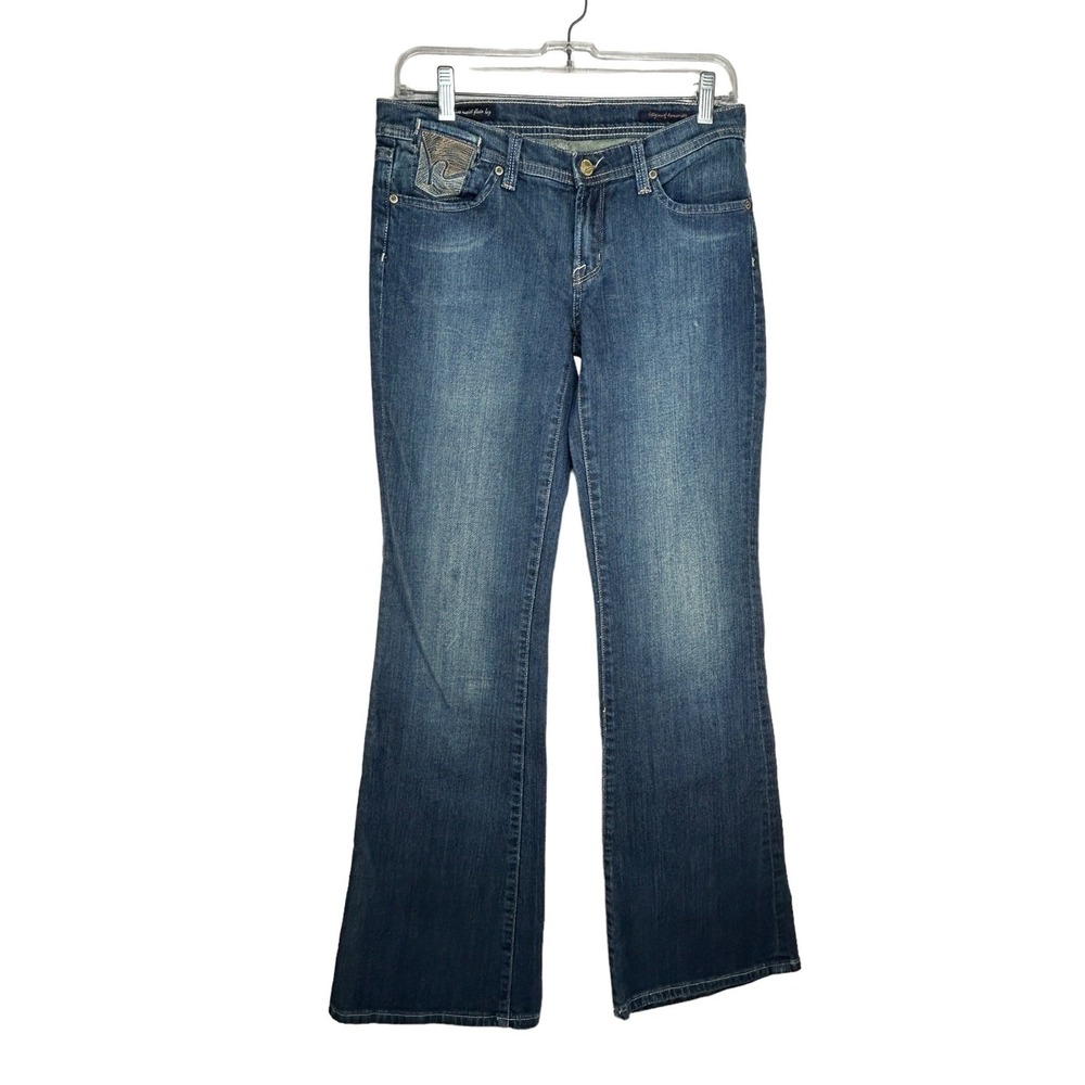Y2K Citizens of Humanity Paloma Jeans Women's Size 28 Low Rise Flair Embroidered